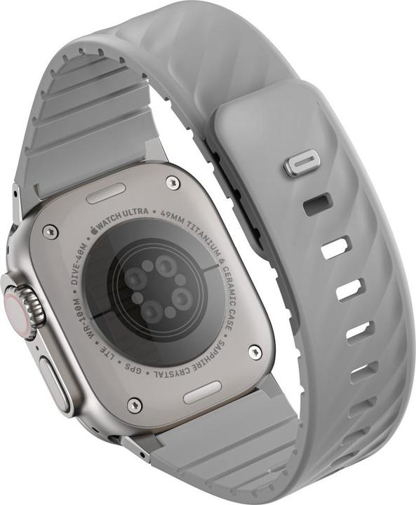 Productafbeelding Uniq Strap Fluo for Apple Watch 49/46/45/44/42/41/40mm Magnetic grey (Silicium)