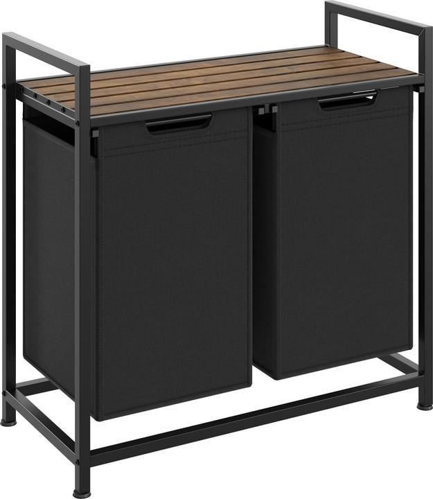 Produktbild tectake Wäschesortierer mit Ablage (46 l)
