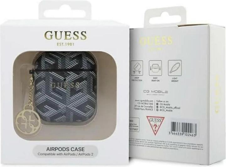 Produktbild Guess GUA2PGCE4CK AirPods 1/2 cover czarny/black GCube Charm (Kopfhörer Hülle)
