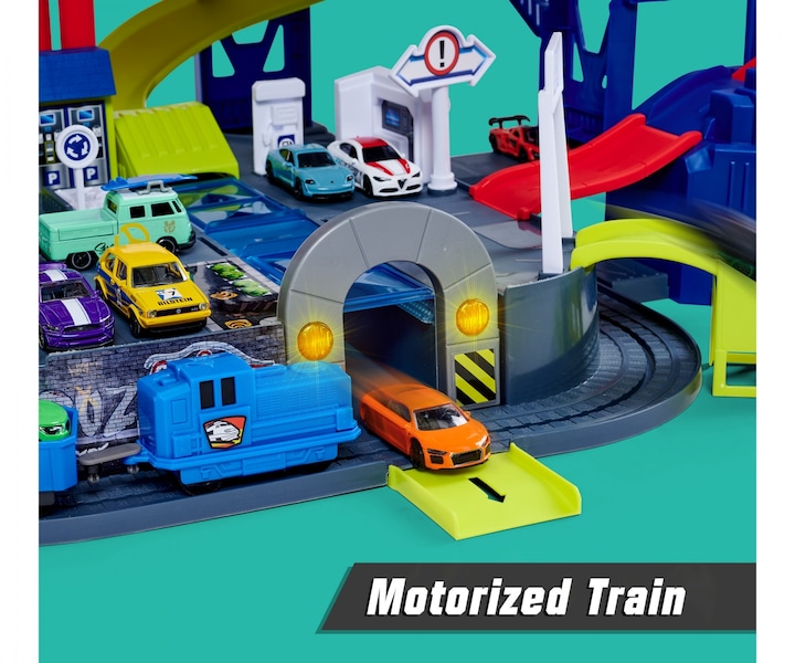 Image du produit Majorette Super Chase Center+5 véhicules
