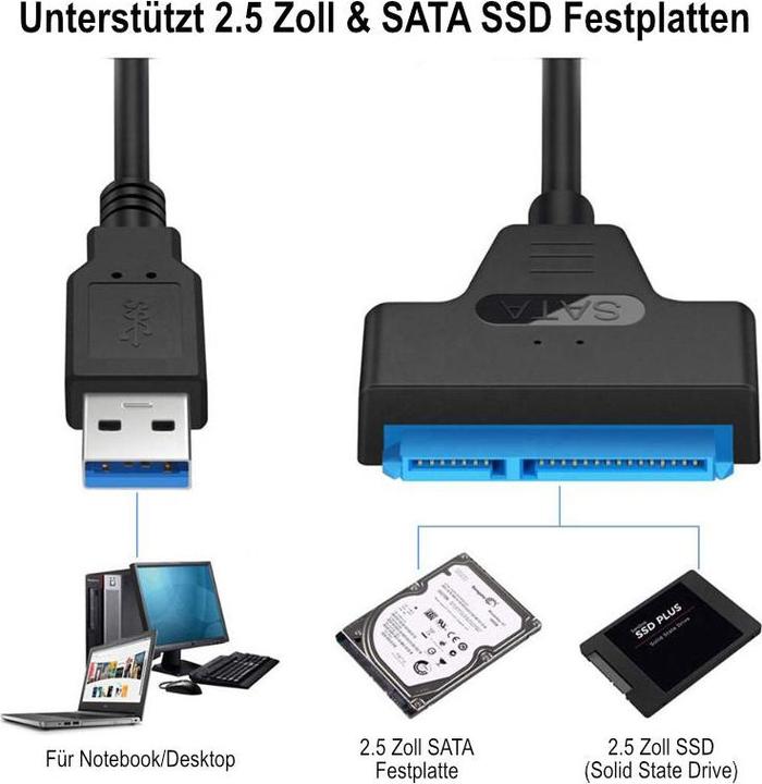 Immagine prodotto Hermex Adattatore da cavo Sata a USB