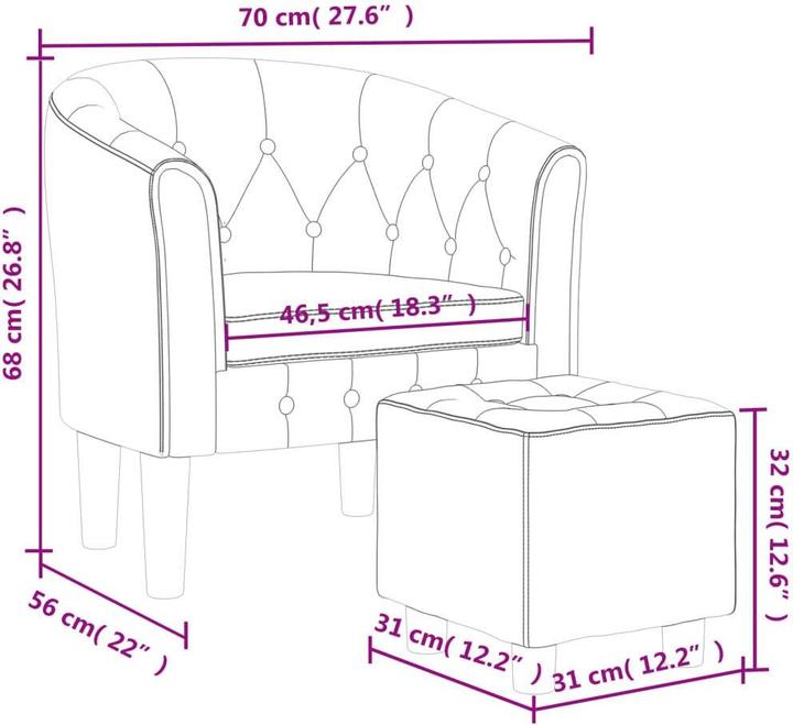 Produktbild vidaXL Clubsessel