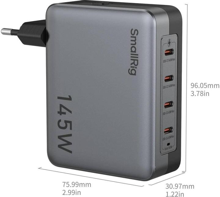 Produktbild SmallRig 145W 4-Port PD Power Adapter (EU Standard) 4748 (145 W)