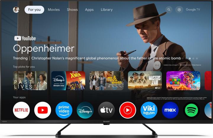 Actual product image Sharp TV (43", QLED, 4K, 2025)