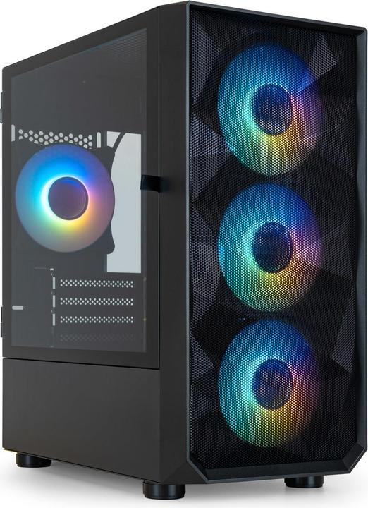 Immagine prodotto Tooq Technology Boitier Mini Tour Micro ATX TooQ Seizure TQGCC901-B RGB avec panneau vitré (Noir) (mATX, Mini-ITX)
