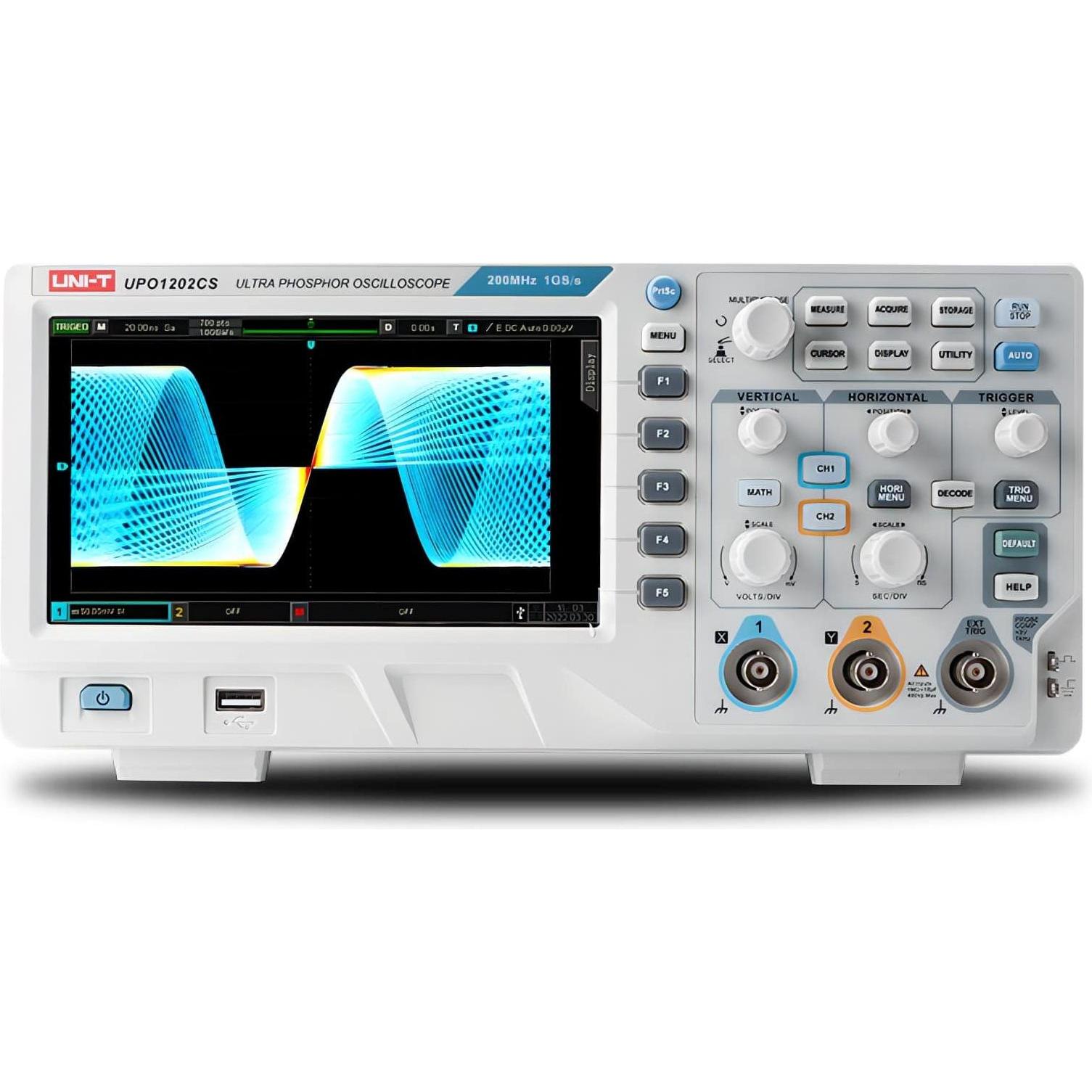 Uni-T, Multimeter, Oszilloskop UPO1202CS, 200 MHz, 2 Kanal