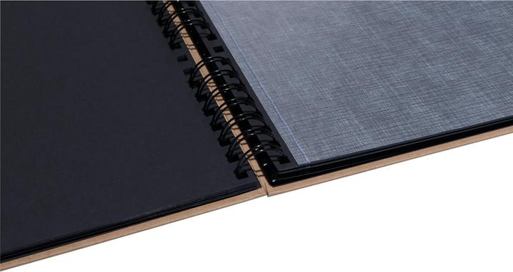 Actual product image Exacompta Fotoalbum mit Spiralbindung, 60 Seiten schwarz, 32x32 cm, Graphik (32 x 32 cm)