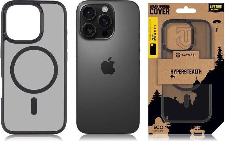 Actual product image Tactical MagForce Hyperstealth Cover for iPhone 16 Pro Asphalt (Apple iPhone 16 Pro)