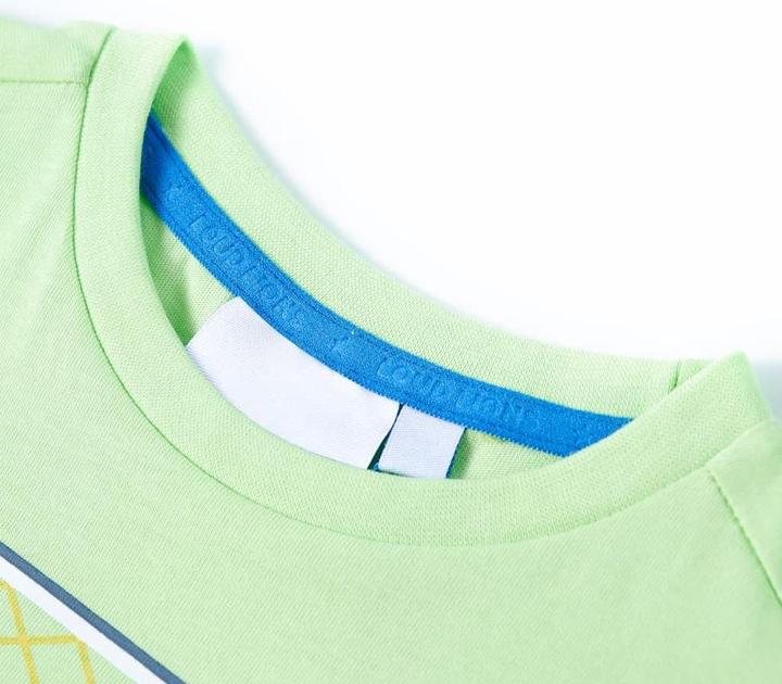 Immagine prodotto vidaXL Maglietta da bambino verde lime 116,Materiale: 100 % cotone, colore (116)