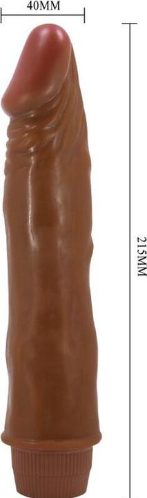 Actual product image Baile - Dwarf Realistic Vibrator 21 cm Mulatto