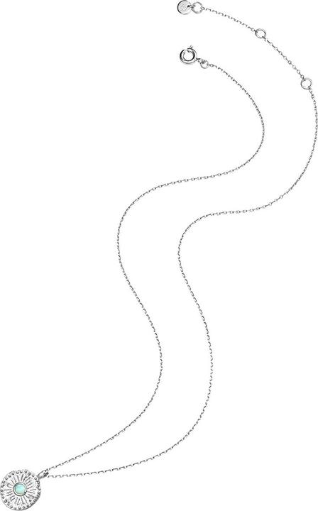 Immagine prodotto Glanzstücke München Catena da donna in argento Sterling Amazonite Silver 45,0 cm + 5,0 cm di estensione - 29856 (Argento, 40 - 45 cm)