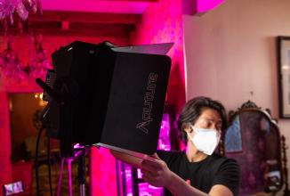Actual product image Aputure Barn Door for Nova P300c