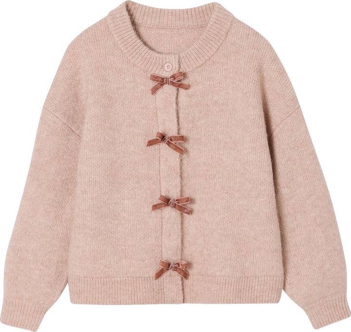 Produktbild Vertbaudet Strickjacke Mädchen mit Samtschleifen (110)