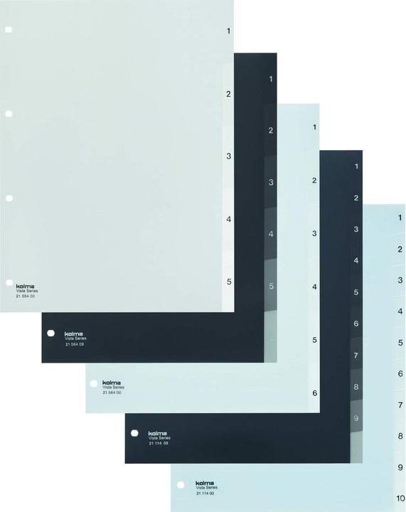 Immagine prodotto Kolma Indice A4 Vista 1-6 6 pezzi trasparente incolore