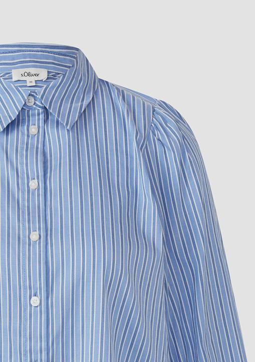 Immagine prodotto s.Oliver Bluse Gestreifte Hemdbluse mit 3/4-Arm und Raffung (44)