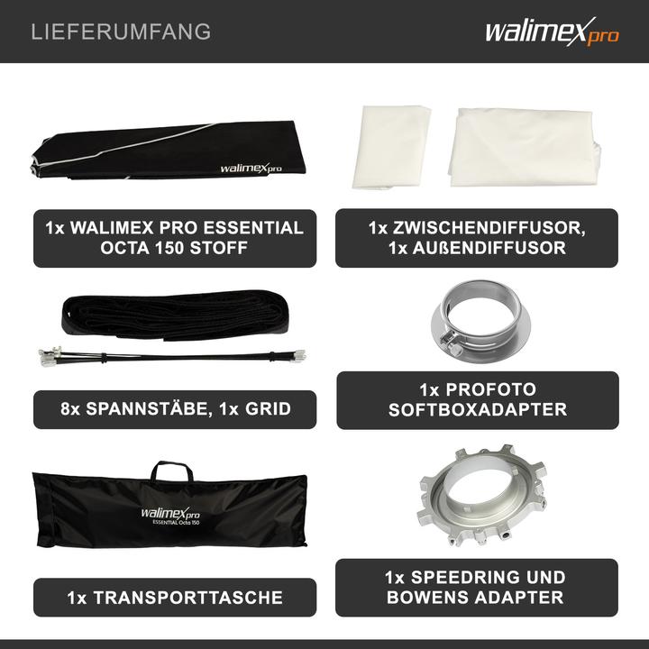 Immagine prodotto Walimex pro Essential Octa 150 Profoto (Soft box, 150 cm)