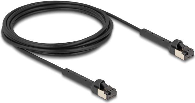 Image du produit Delock Câble réseau RJ45 Slim Cat.8.1 U/FTP coudable jusqu'à 4 (STP, U/FTP, CAT8.1, 3 m)