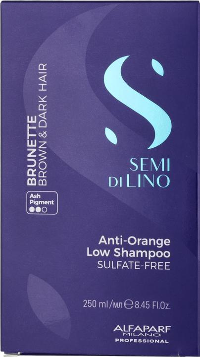 Actual product image Alfaparf Semi Di Lino Anti-Orange Low Shampoo (250 ml, Liquid shampoo)