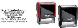Produktbild Trodat Textstempel Printy 4913 Abmessung der Stempelfläche: 58 x 22 mm Ausführung der Drucktexte: indivi...