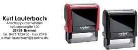 Actual product image Trodat Text stamp Printy 4913 Stamp area dimensions: 58 x 22 mm Print text design: indivi...