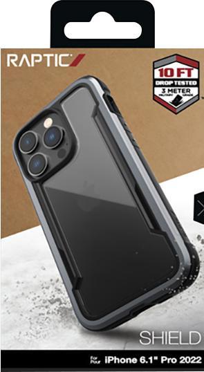 Productafbeelding X-Doria Shield Case iPhone 14 Pro gepantserde hoes zwart (Apple iPhone 14 Pro)