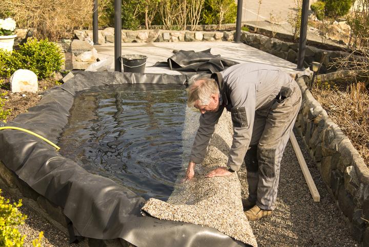 Image du produit Aquagart Steinfolie 16m x 0,6m breit Für Bachlauf Ufer Teichfolie Teich Folie Sandfarben