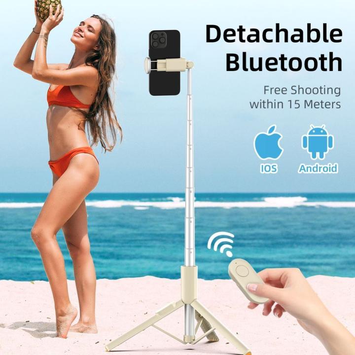 Actual product image Tech-Protect Selfie-Stick L09S mit Stativ - beige