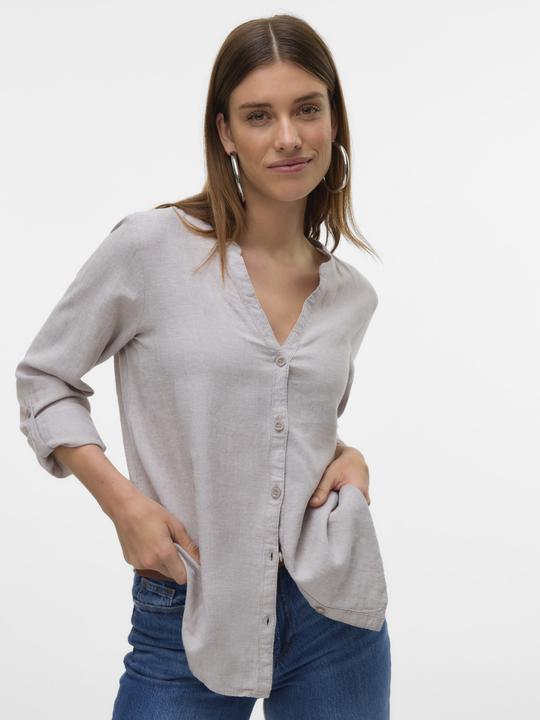Produktbild Vero Moda Vmlinn Ls V-Neck Shirt Wvn Noos (XS)