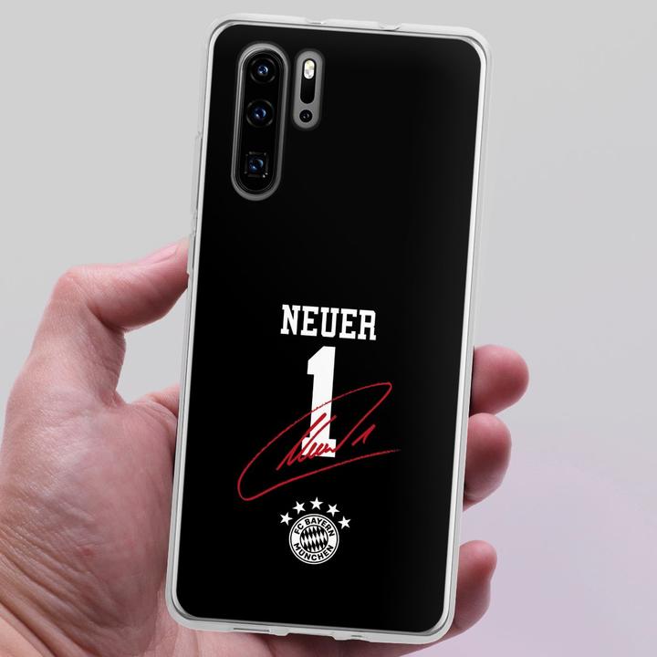 Produktbild DeinDesign Silikon Hülle für Huawei P30 Pro Handyhülle Case Smartphone Schutzhülle FC Bayern München FCB (Huawei P30 Pro)