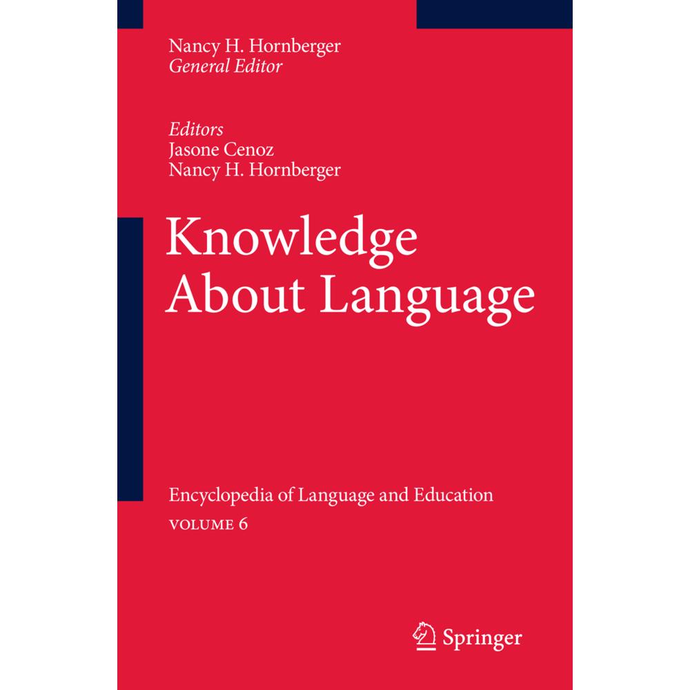 Knowledge About Language, Fachbücher von Jasone Cenoz, Nancy H. Hornberger