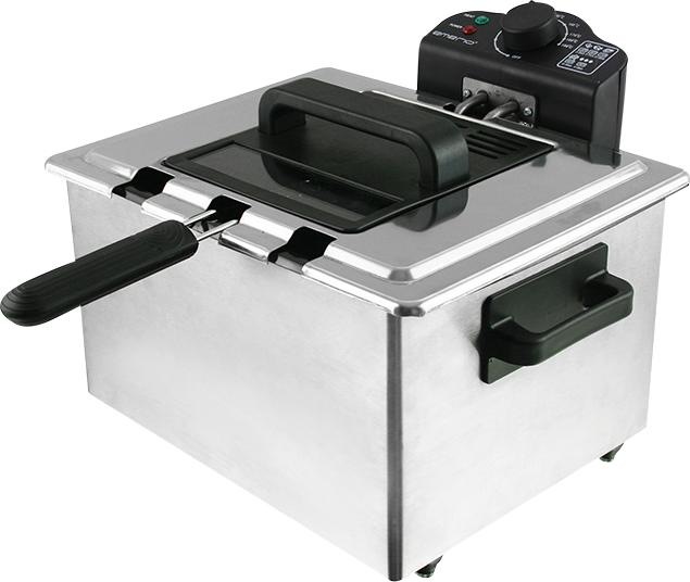 Immagine prodotto Emerio DF-107090, Friggitrice, 5 L, Singola, Nera, Acciaio inox, Rotante, Indipendente