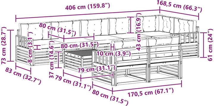 Immagine prodotto vidaXL Outdoor-Sofa