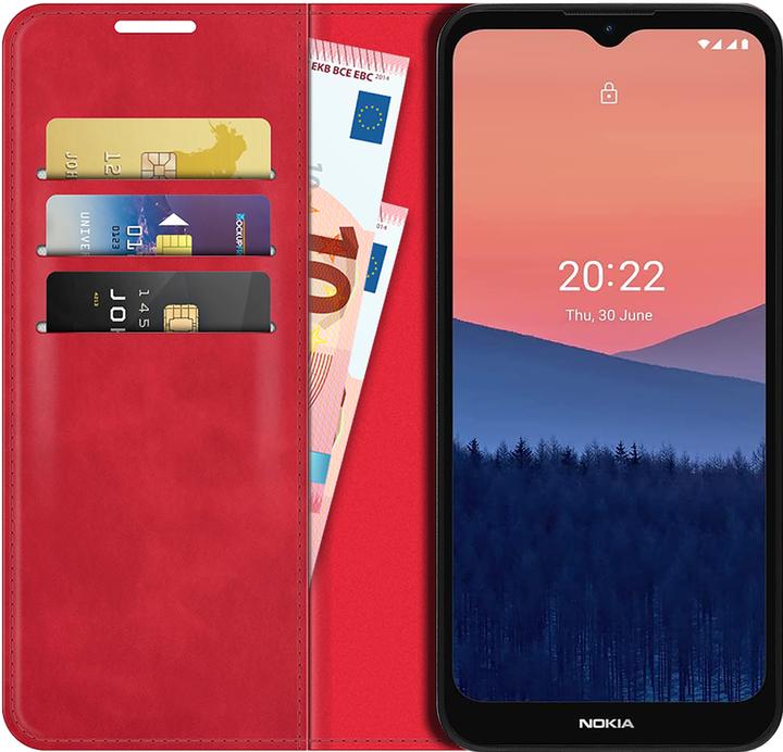 Actual product image Cazy Book Case Compatible with Nokia C21 - Cover Foldable Magnetic Leatherette - (Nokia C21)