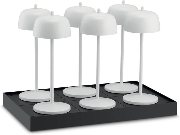 Produktbild La Ville Lumière Mehrfach-Magnetkontakt-Ladestation für drahtlose Tischlampen, stapelbar, platzsparend