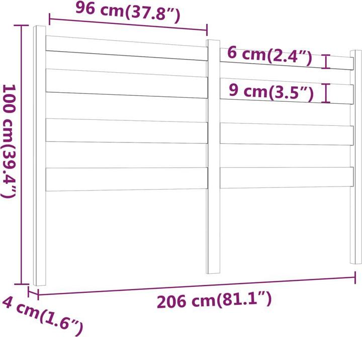 Immagine prodotto vidaXL Bonar (206 x 4 x 100 cm)
