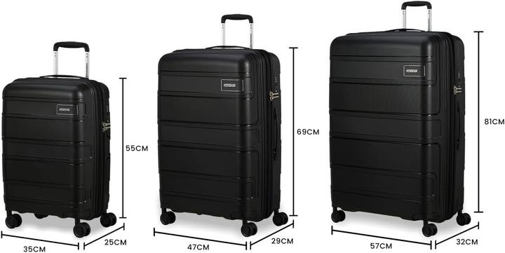 Produktbild American Tourister Skymax - Set mit 3 Koffern, schwarz