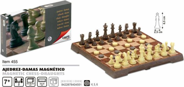 Actual product image Cayro Magnetic chess / checkers