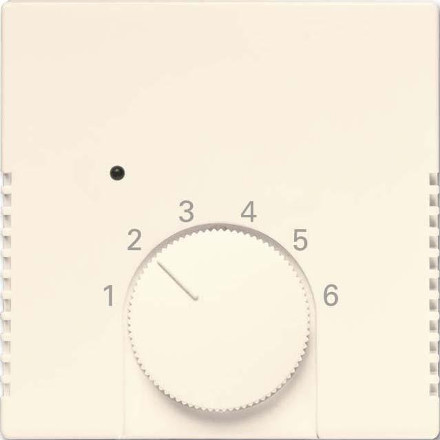 Busch-Jaeger Temperaturreglerabdeckung, Thermostat, Weiss