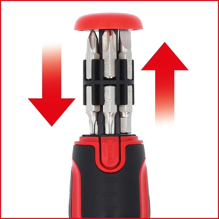 Image du produit KS Tools 12 en 1 Tournevis à cliquet pour embouts