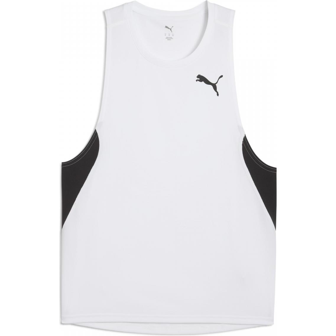 Thumbnail - Puma, Herren, Sportshirt, M Cross The Line Singlet 3.0 (S), Schwarz, S