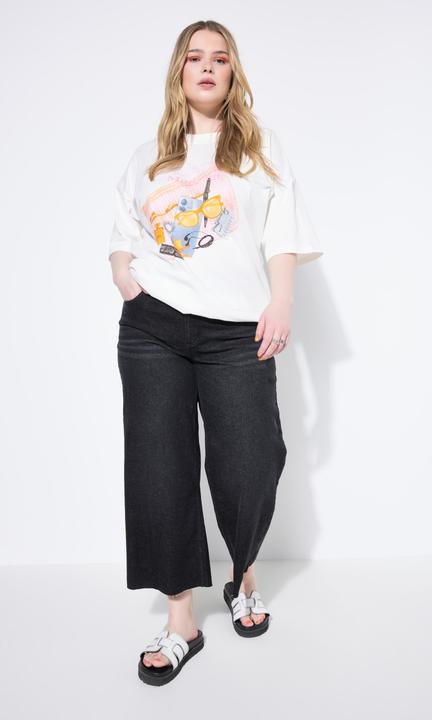 Actual product image Studio Untold Denim Elastic Waist Culottes (54)