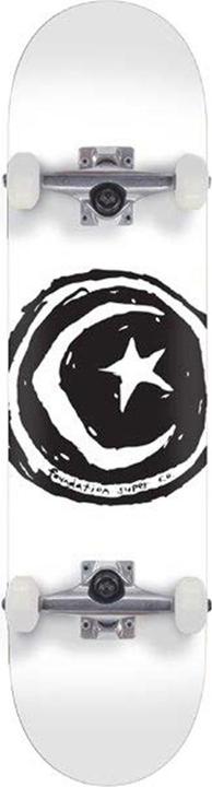 Produktbild Foundation Skateboards Star & Moon White Complete (31.75")