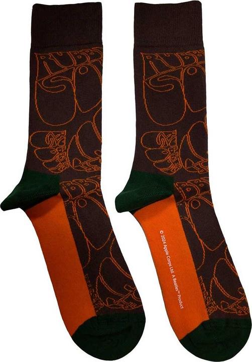 Produktbild The Beatles Rubber Soul Text Outlines Repeat Socken (40.5 - 45.5)