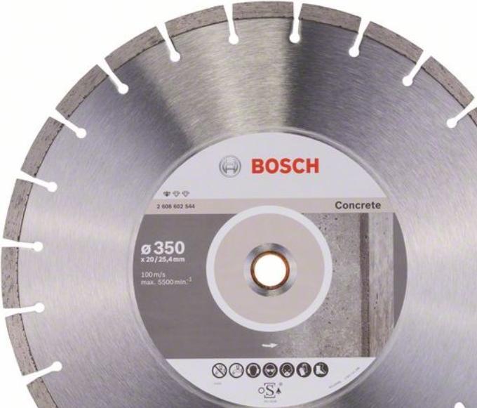Produktbild Bosch Professional Zubehör Diamanttrennscheibe Standard for Concrete, 350 x 20,00/25,40 x 2,8 x 10 mm