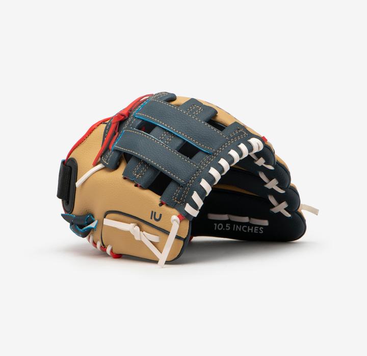 Produktbild Kipsta Kinder Baseball Handschuh Rechtswerfer - BA100 blau/beige (10.50")