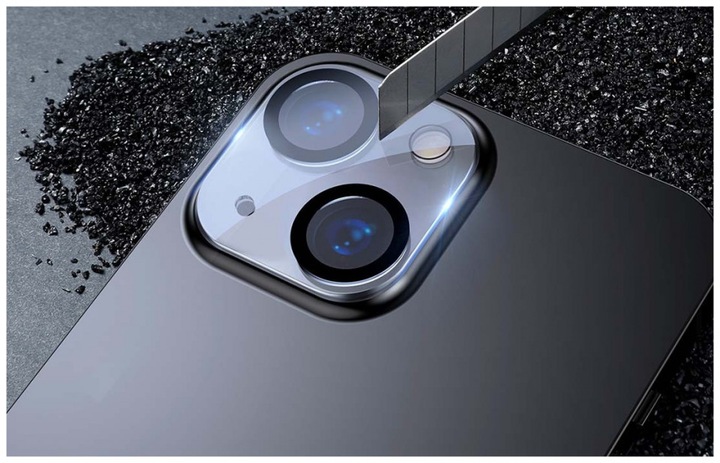 Actual product image Baseus Full-Frame Lens Film For iP 5.4/6.1 Inch Dual Camera 2021 (2pcs/pack) Transparent (2 Piece, Apple iPhone 13 mini)