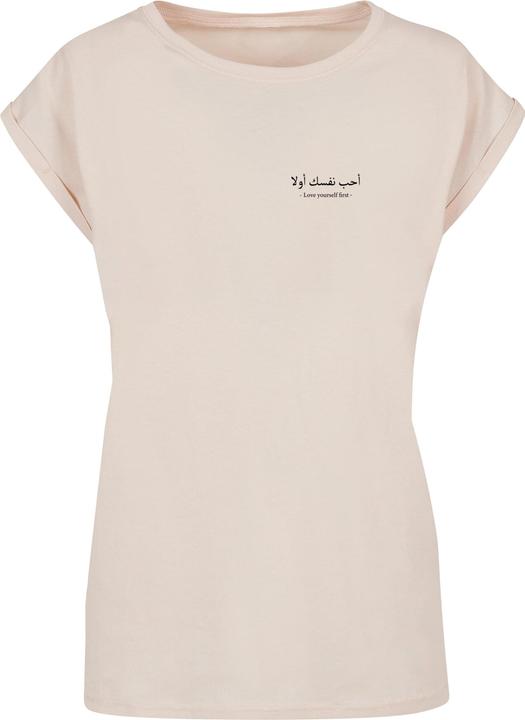 Actual product image Merchcode Ladies Love Yourself First Extended Shoulder Tee - 113403 (M)