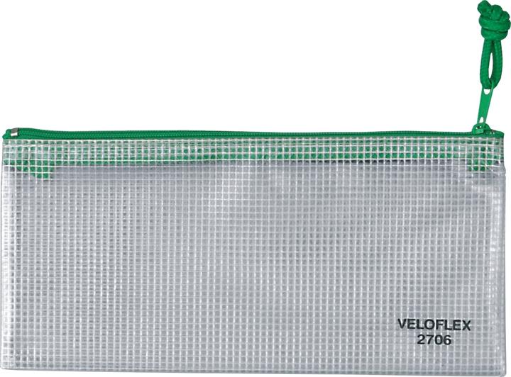 Veloflex Borsa con zip in film PVC trasparente (A6, 1 x)