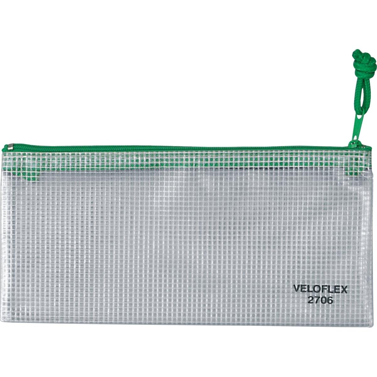 Veloflex, Mappe, Reissverschlusstasche PVC-Folie transparent (A6, 1 x)