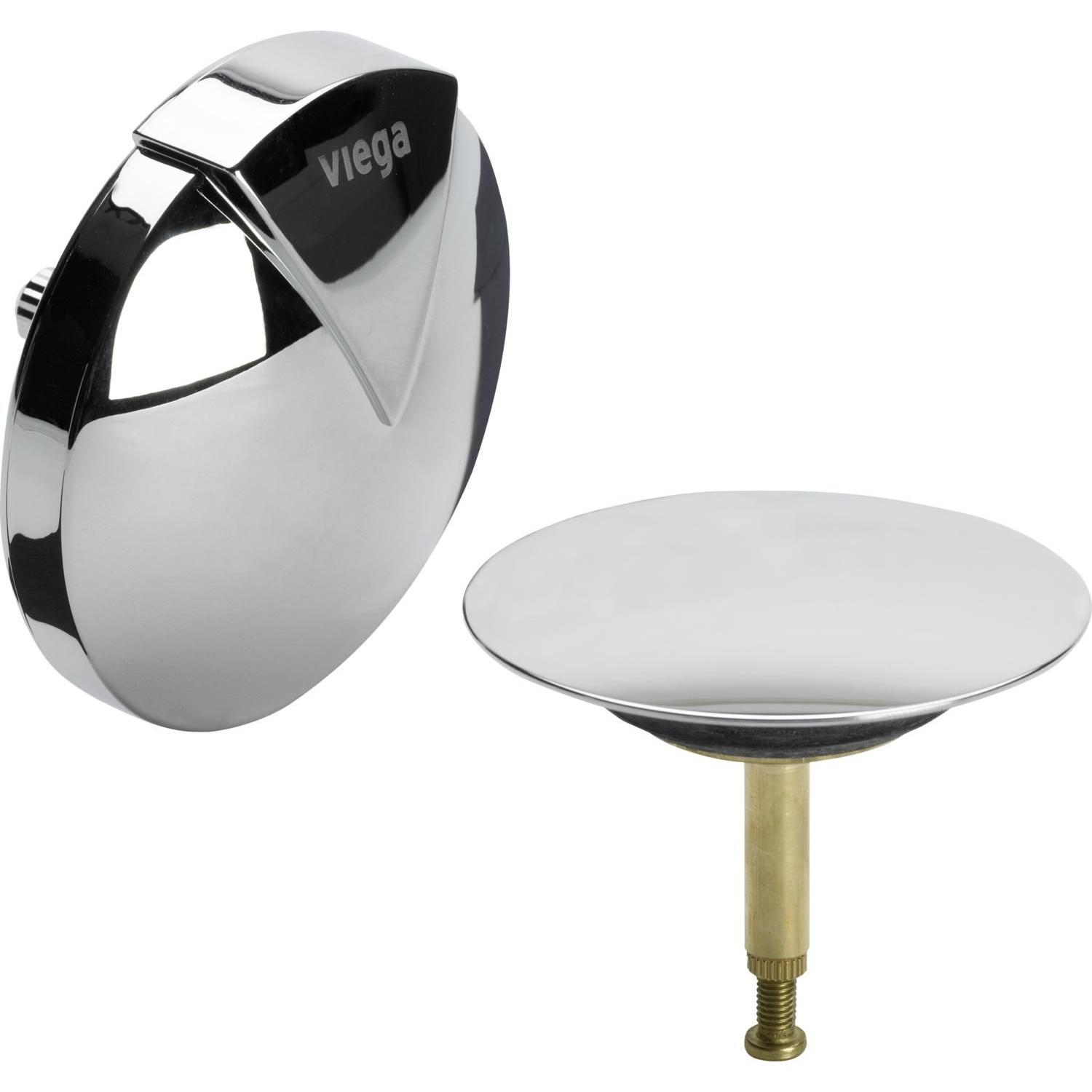 Viega, Siphon, Syfon Pokrętło przelewu + pokrywa odpływu Multiplex Visign M1 chrom (703332)